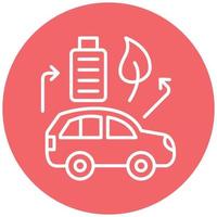 Hybrid Vehicle Icon Style vector