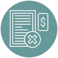 Early Termination Fee Icon Style vector