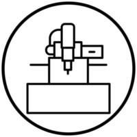 Cnc Machine Icon Style vector
