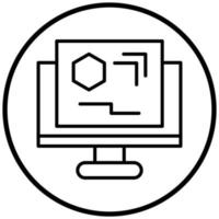 Cad Engineering Icon Style vector