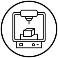 Engineering Printer Icon Style vector