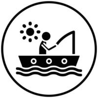 Fishing Holiday Icon Style vector