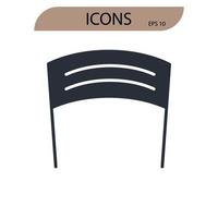 slogan icons symbol vector elements for infographic web