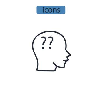 Question Mark icons  symbol vector elements for infographic web