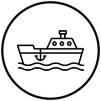 Commercial Fishing Icon Style vector