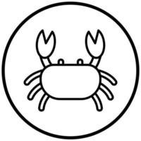 Crab Icon Style vector
