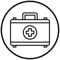 First Aid Kit Icon Style vector