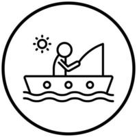 Fishing Holiday Icon Style vector