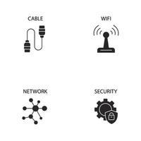 computer components icons set . computer components pack symbol vector elements for infographic web