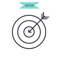 iconos de logro símbolo elementos vectoriales para web infográfico vector