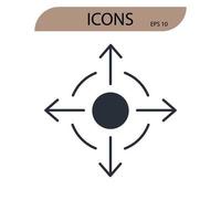 extending icons symbol vector elements for infographic web