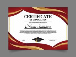 Graduation Certificate Template vector