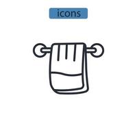 towel icons  symbol vector elements for infographic web