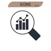 research icons symbol vector elements for infographic web