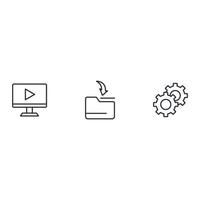 Digital Assets Business Management icons set . Digital Assets Business Management pack symbol vector elements for infographic web