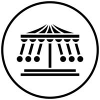 Merry Go Round Icon Style vector