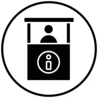 Information Kiosk Icon Style vector