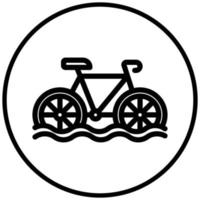 Water Tricycle Icon Style vector