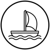 Splash Boat Icon Style vector