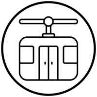 Cable Car Icon Style vector