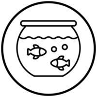 Aquarium Icon Style vector