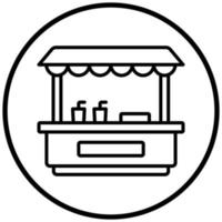 Drinks Stall Icon Style vector