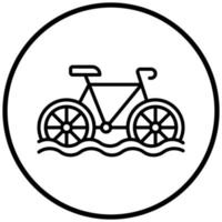 Water Tricycle Icon Style vector