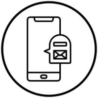 Post Office App Icon Style vector