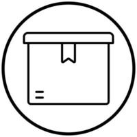 Box Closed Icon Style vector