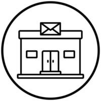 Post Office Icon Style vector