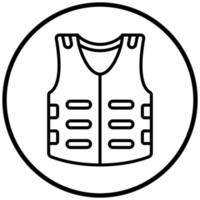 Body Armor Icon Style vector