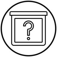 Mystery Item Icon Style vector
