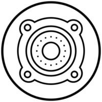 Car Speakers Icon Style vector