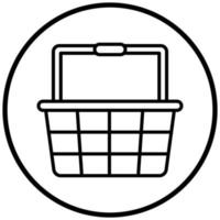 Basket Icon Style vector