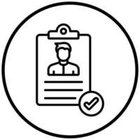 Good Resume CV Icon Style vector