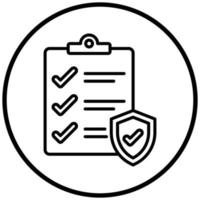 Insurance Coverage Icon Style vector