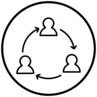 Internal Referral Icon Style vector