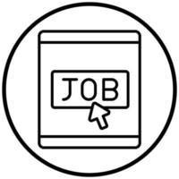 Job Posting Icon Style vector