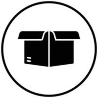 Box Opened Icon Style vector