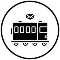 Mail Train Icon Style vector