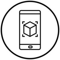 Ar App Icon Style vector