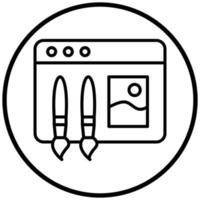 Visual Design Icon Style vector