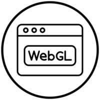 Webgl Icon Style vector