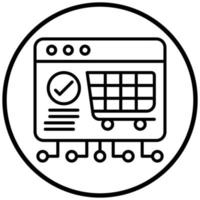 Ecommerce Platform Development Icon Style vector