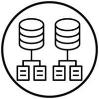 Data Modeling Icon Style vector