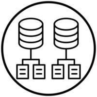 Data Modeling Icon Style vector