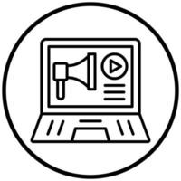 Digital Pr Icon Style vector