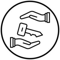 Closed End Lease Icon Style vector