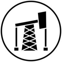 Drilling Oil Icon Style vector