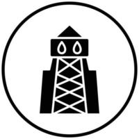 Oil Tower Icon Style vector